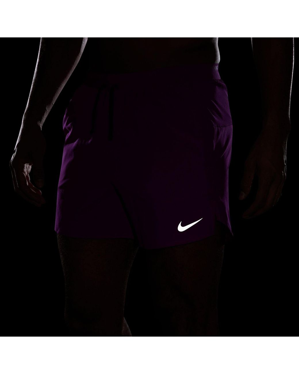 Nike Purple Dri Fit 5 Brief Lined Running Shorts for men