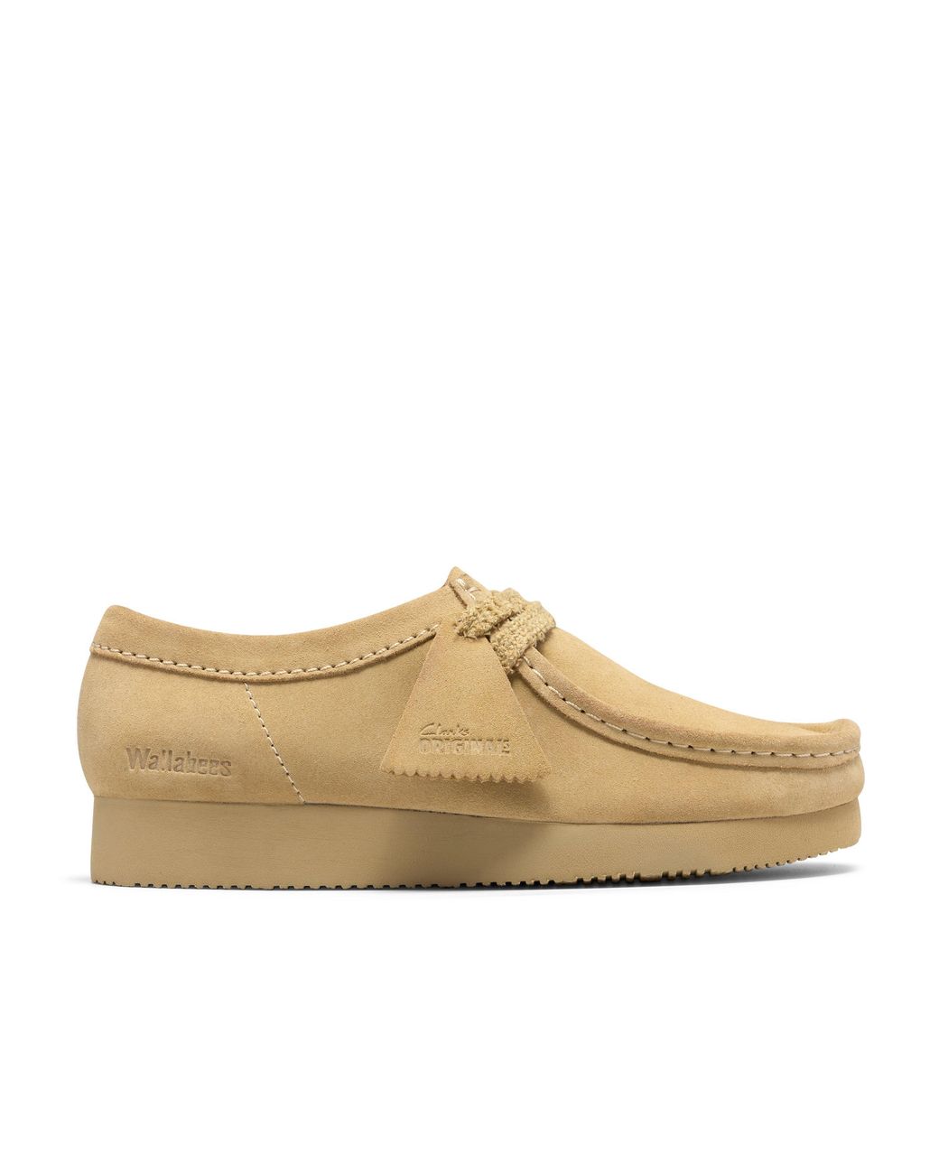 Clarks Natural Wallabee Lite Suede Moc-Toe Shoes