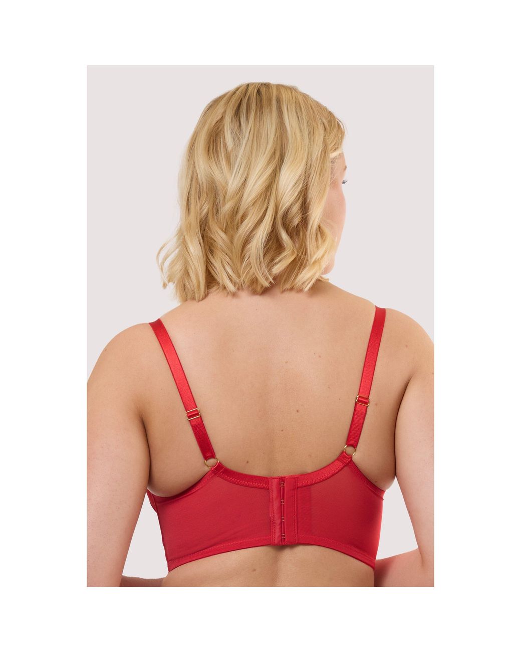Playful Promises Red Eddie Ruby Crossover Balconette Bra