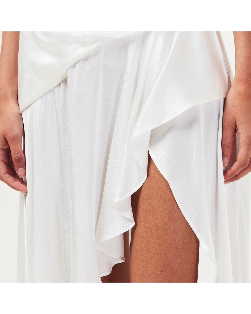 Bardot White Sorella Slinky Dress