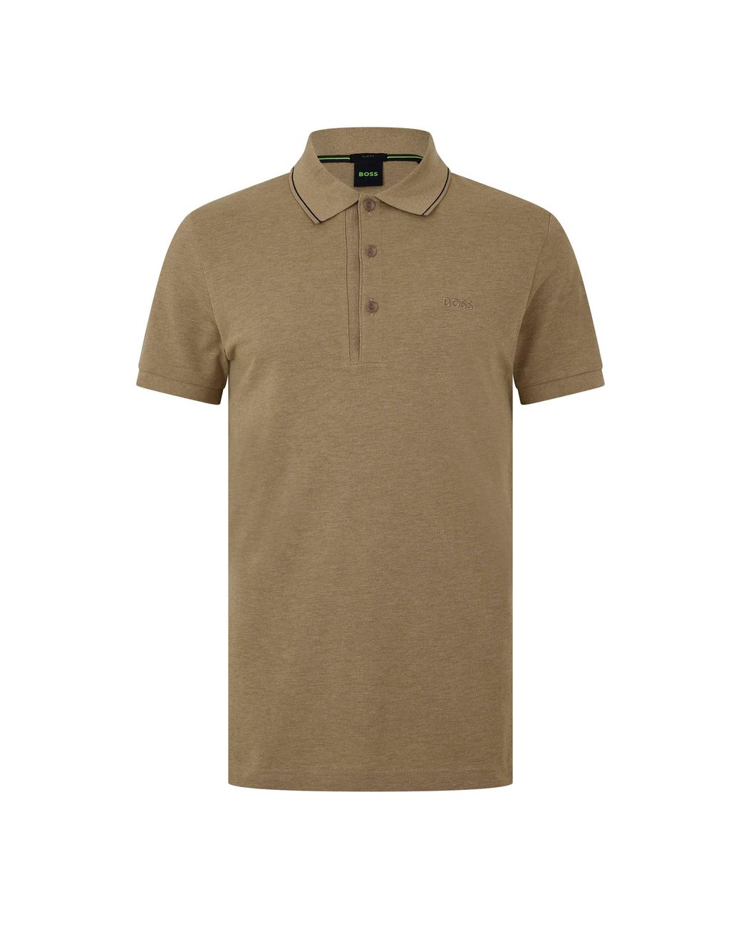 Boss Natural Paule 4 Cotton Short-Sleeve Slim-Fit Polo Shirt for men