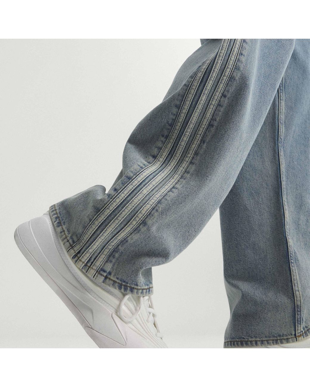 Adidas Originals Blue Firebird Cotton Joggers for men