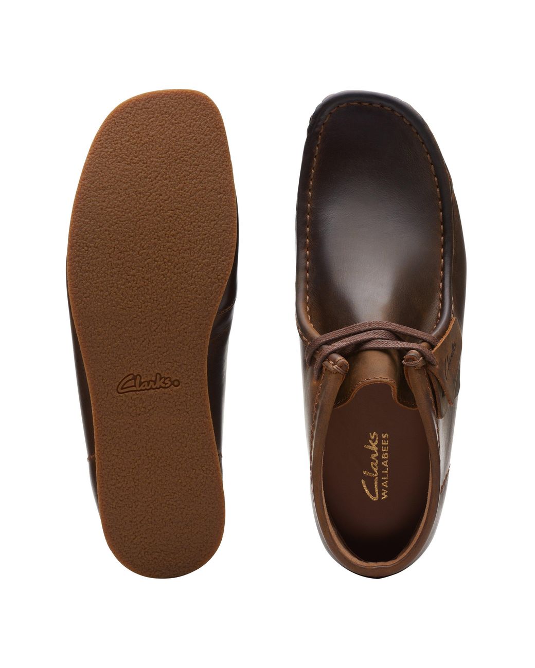 Clarks Brown Wallabee Moccasin Chukka Boots for men