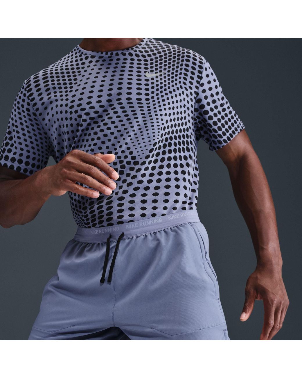 Nike Blue Dri Fit 5 Brief Lined Running Shorts for men
