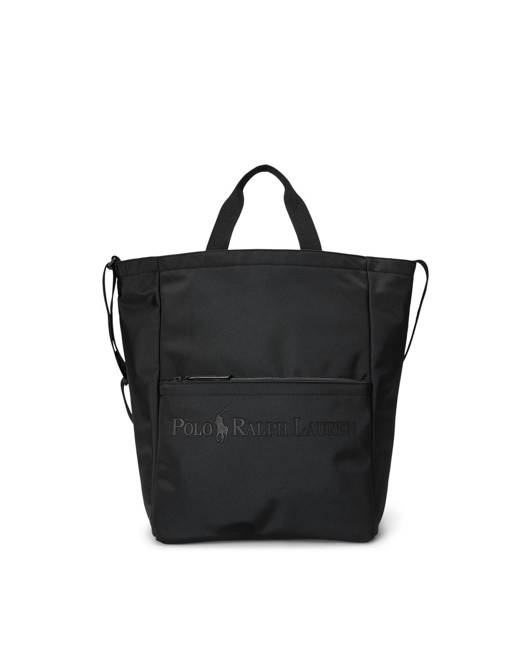 Polo Ralph Lauren Black Modern Logo Large Tote Bag