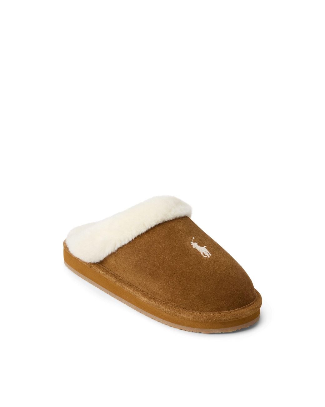 Polo Ralph Lauren Brown Kayleigh Suede Mule Slippers