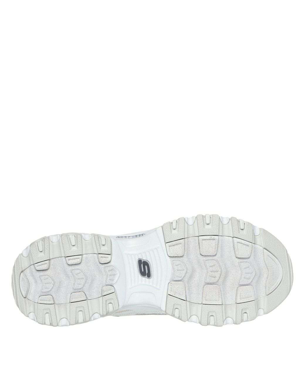 Skechers White Dlite Chic Low-Top Trainers