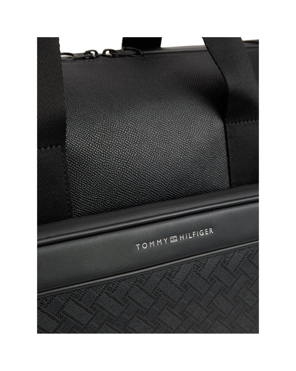 Tommy Hilfiger Black Modern Monogram Holdall for men