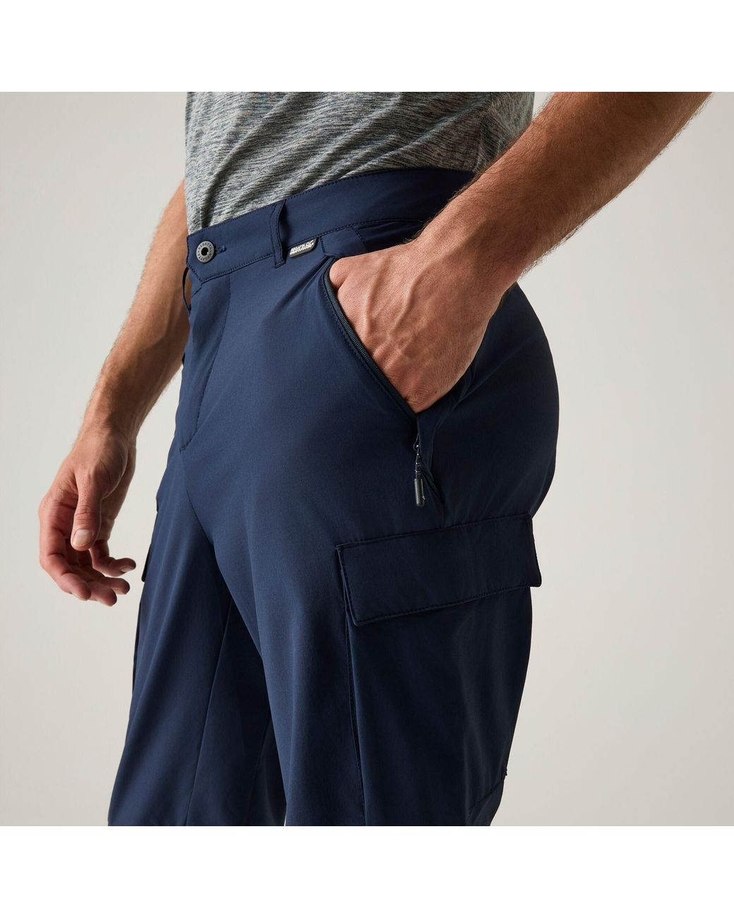 Regatta Blue Anti-Insect Lightweight Isoflex Trousers for men