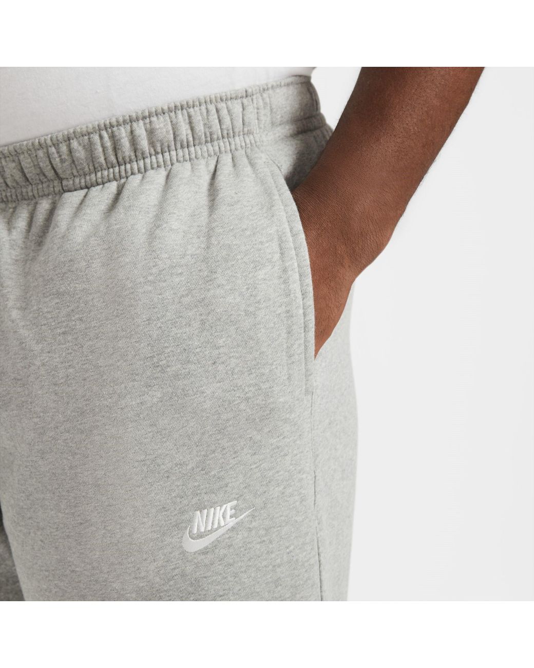 Nike Gray Sportswear Club Fleece Pants for men