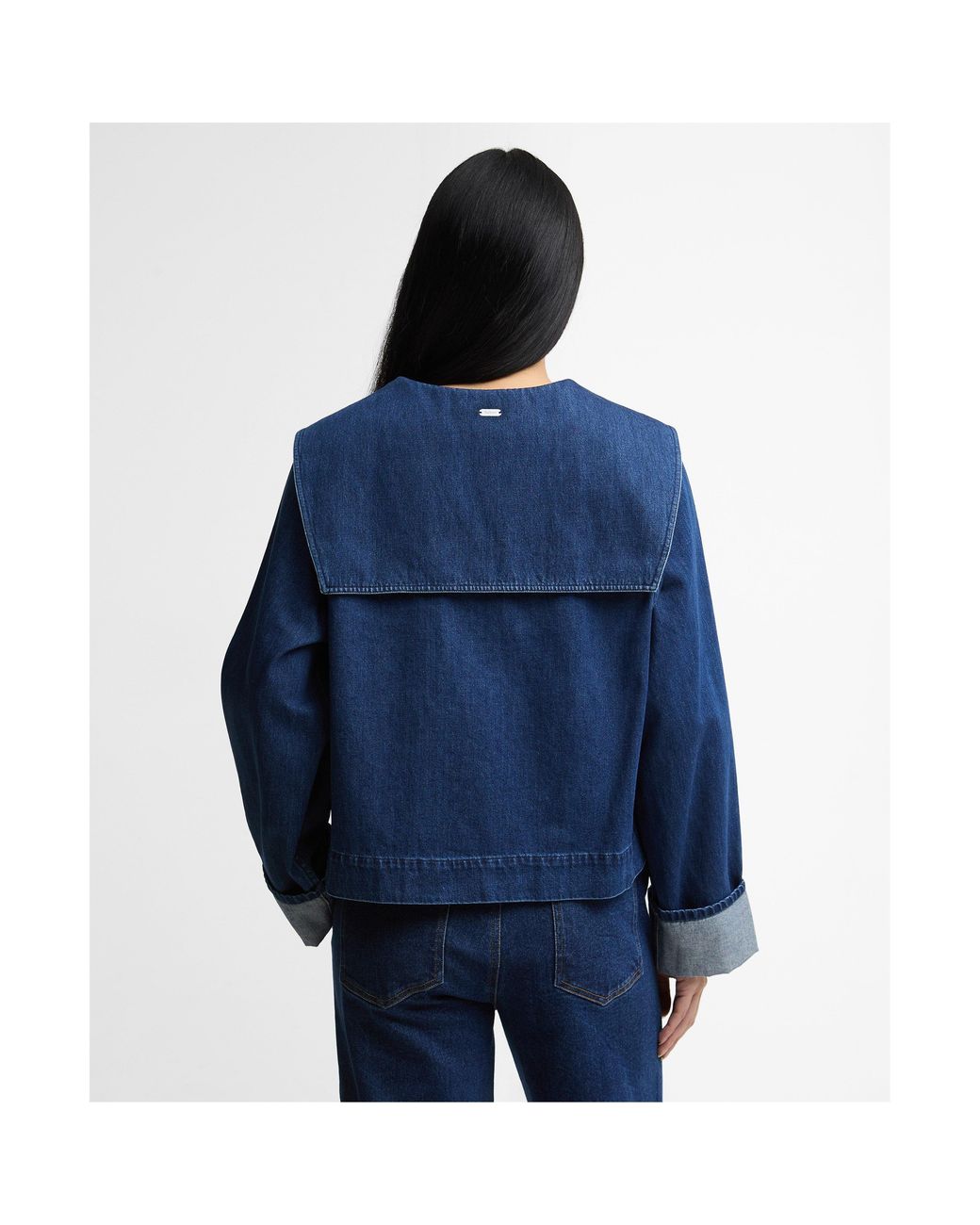 Barbour Blue Long Sleeve Denim Shirt
