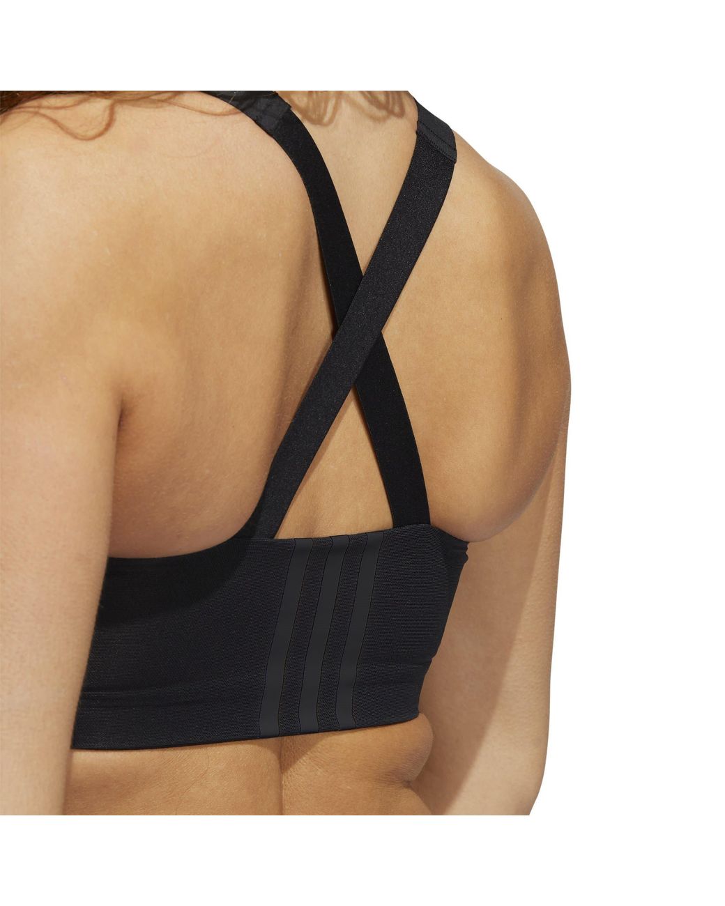 Adidas Black Tlrd Impact Luxe Training High Support Zip Bra