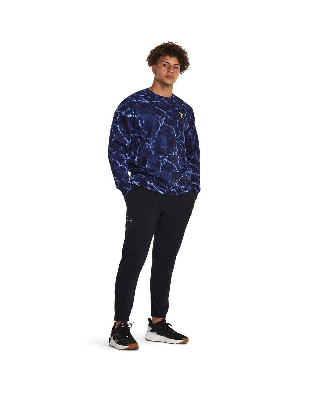 Under Armour Blue Rock Unstoppable Closed Hem Jersey Jogger for men