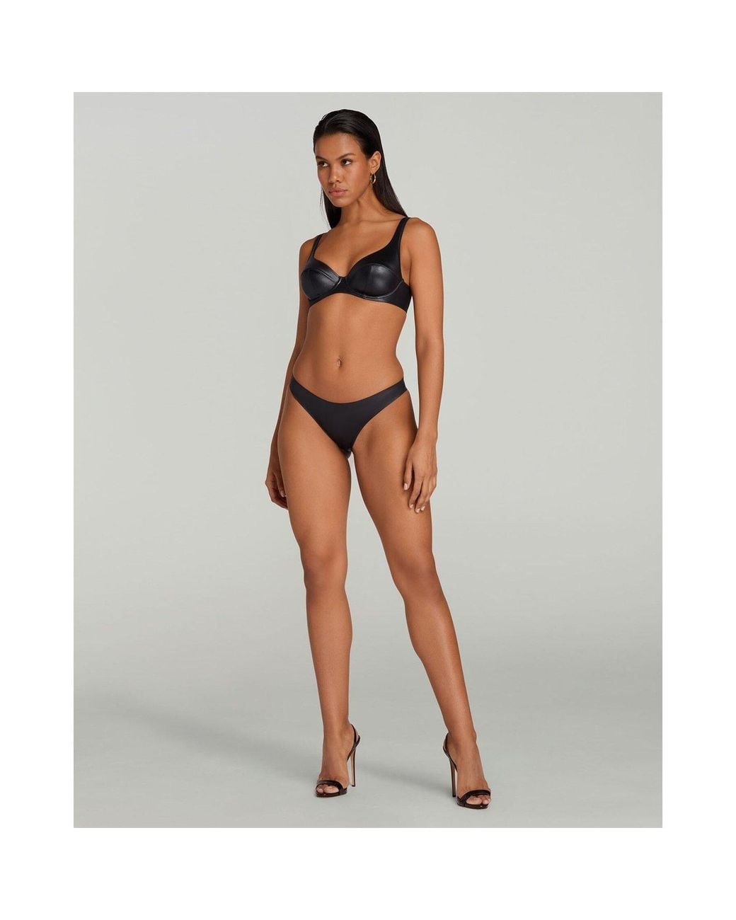 Agent Provocateur Black Paige Low Rise Microfibre Briefs