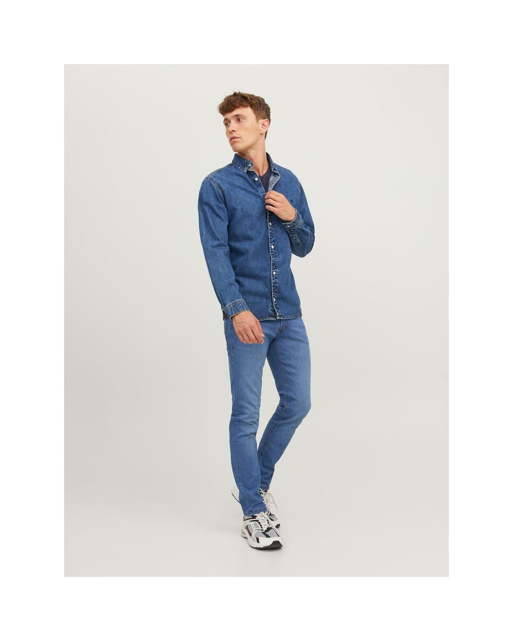 Jack & Jones Blue Glenn 223 Jean for men