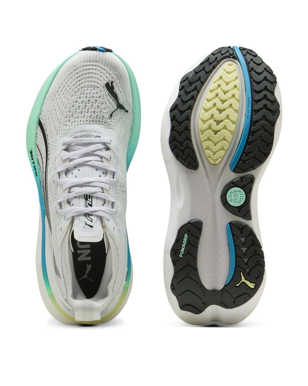 PUMA White Foreverrun Nitro 2 Wn Road Running Shoes