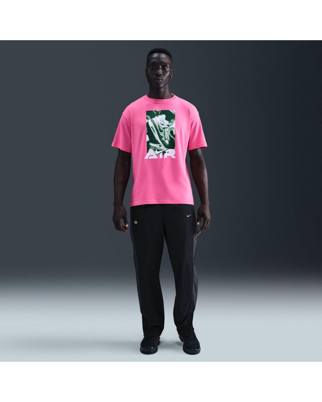 Nike Pink Nsw Air Photo Cotton T-Shirt