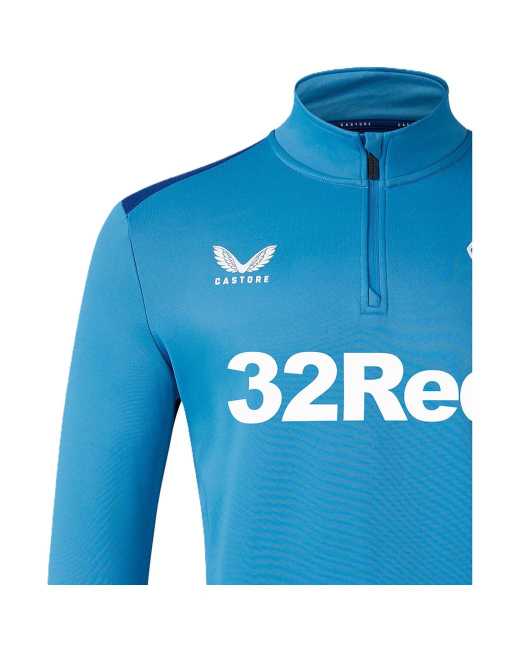Castore Blue Quarter Zip Fleece for men