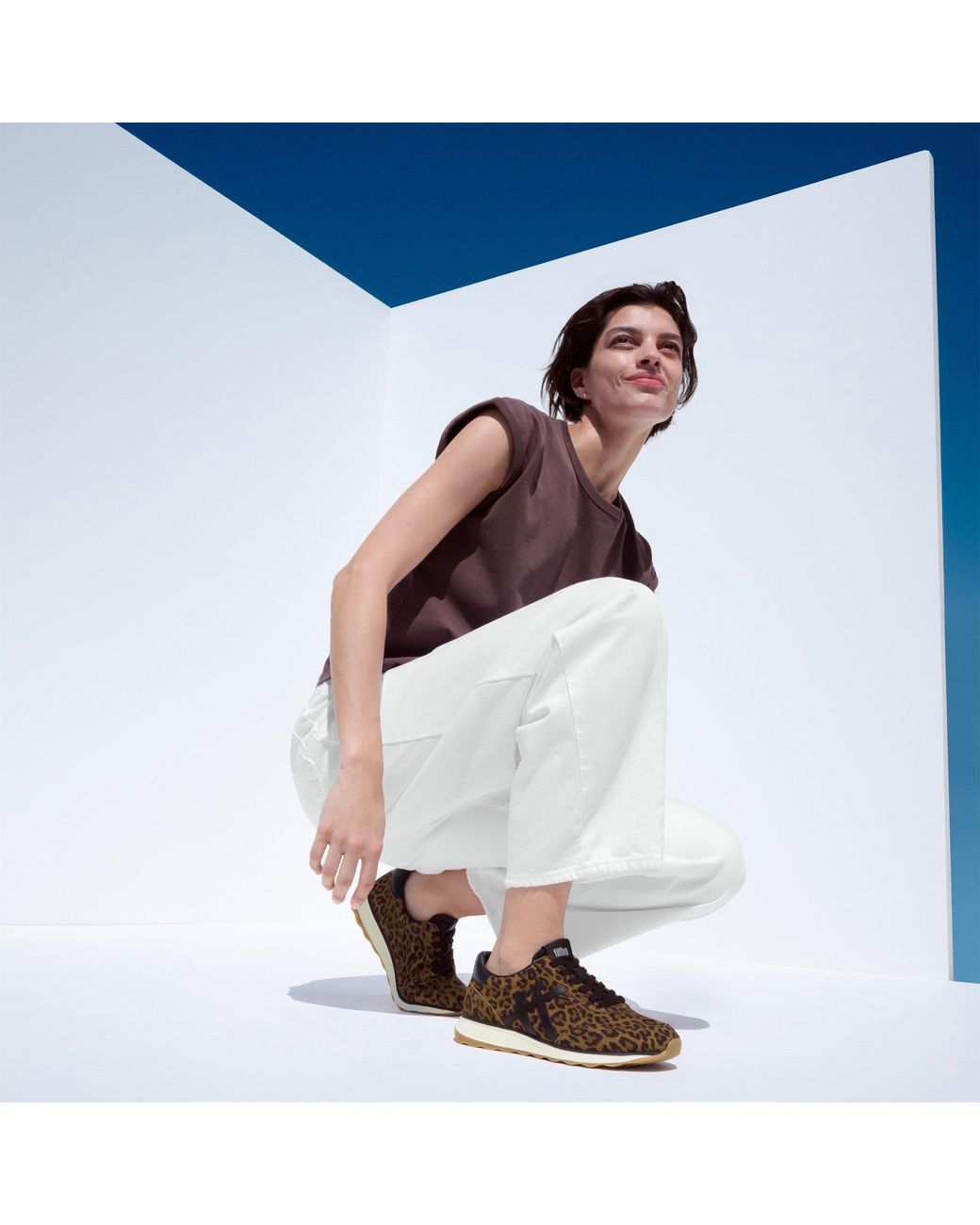 Fitflop Brown Retro-Q Ff Suede Low-Top Trainers