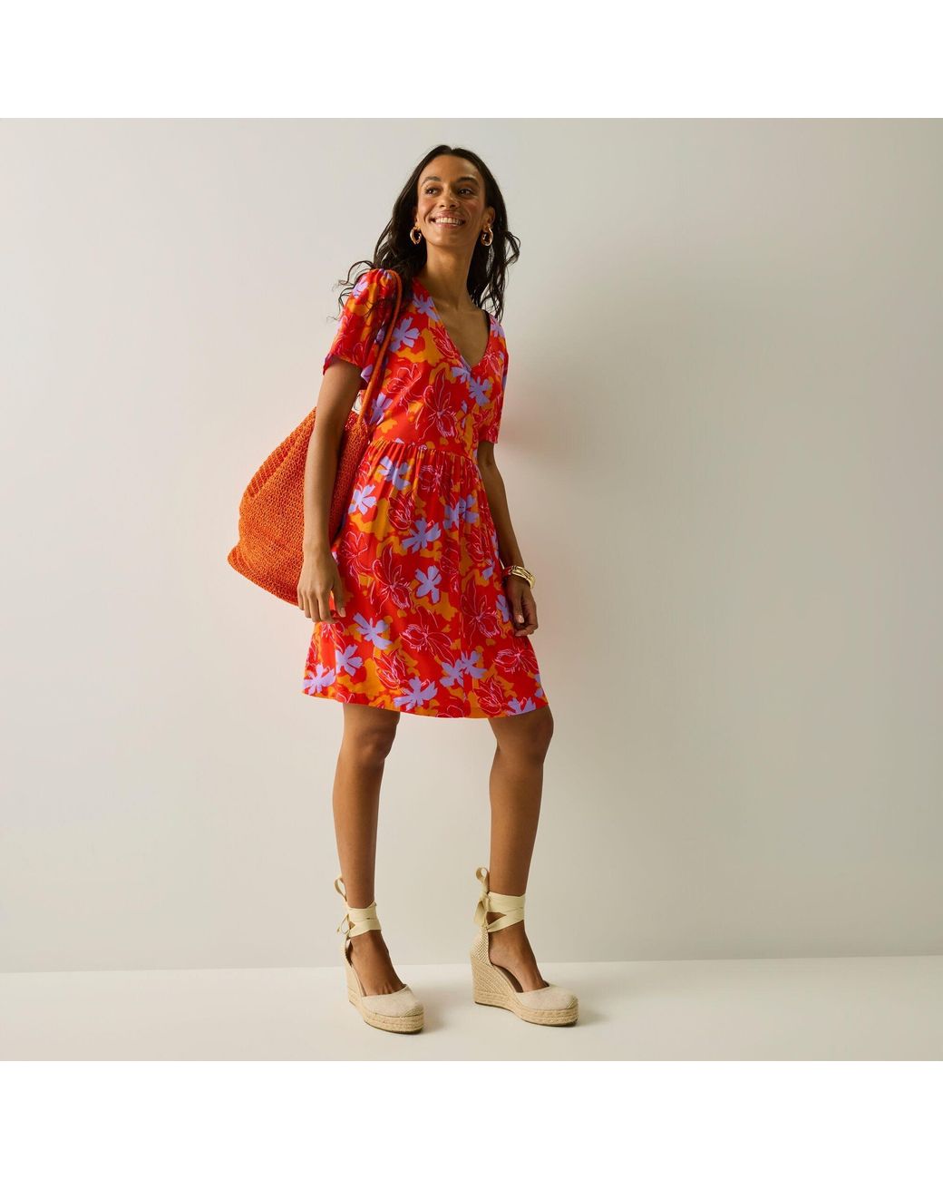 Regatta Red Tarida Cotton Mini Dress