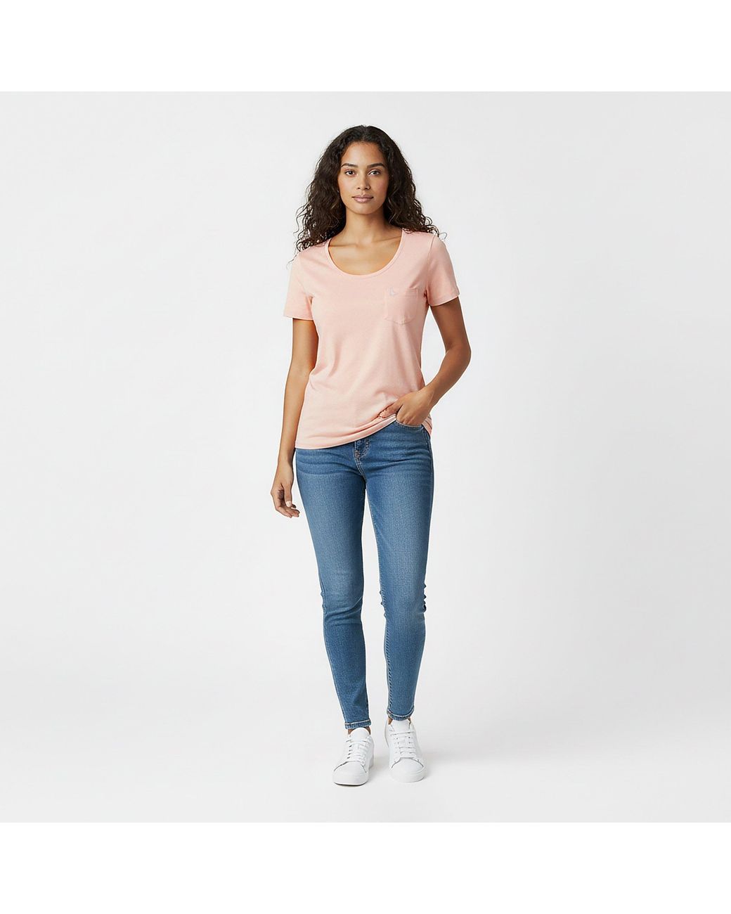 Jack Wills Pink Fullford Pocket T-Shirt Ladies