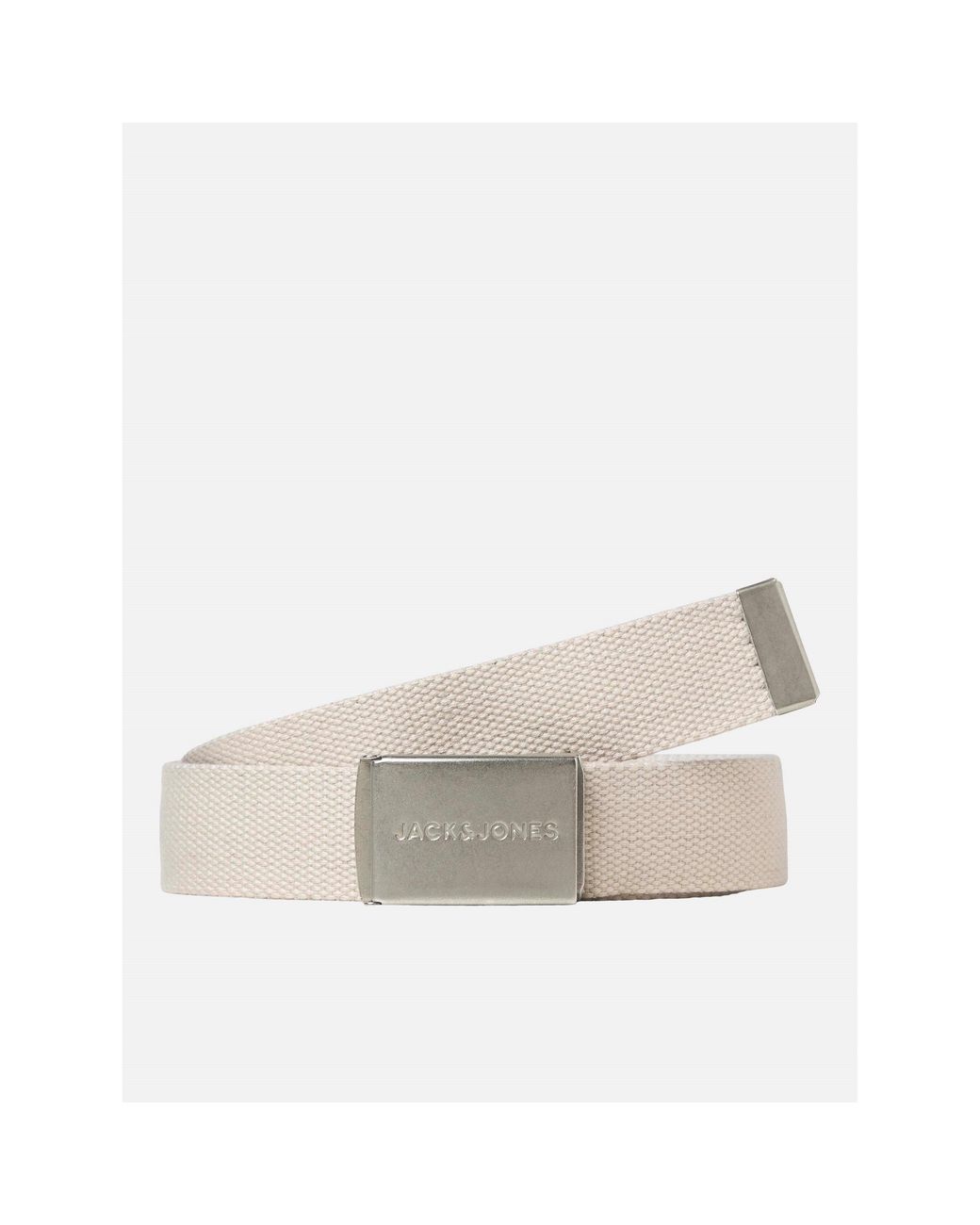 Jack & Jones White London Woven Belt for men