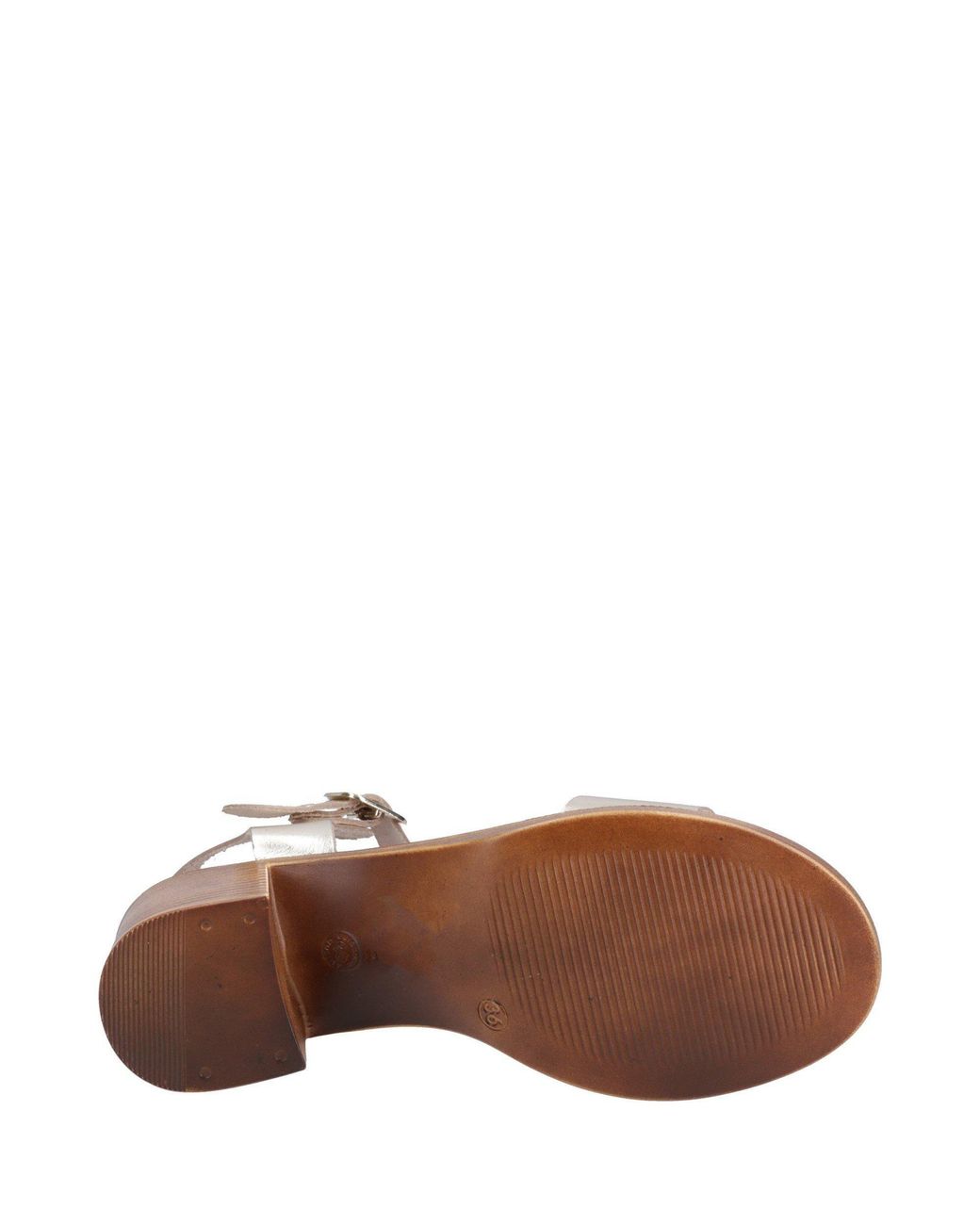 Hush Puppies Brown Gabby Leather Heeled Sandals
