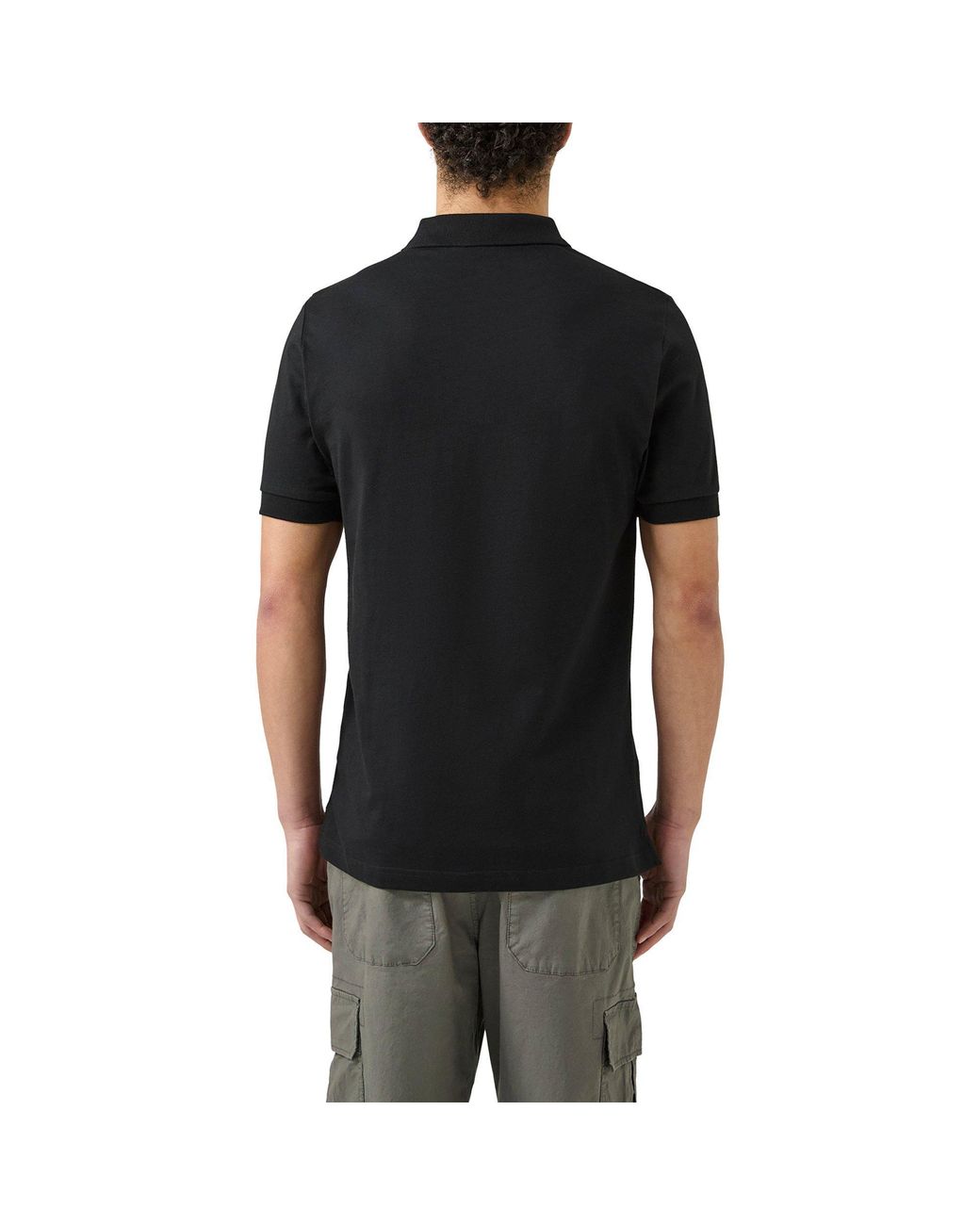 Patrick Black Short Sleeve Polo Shirt for men