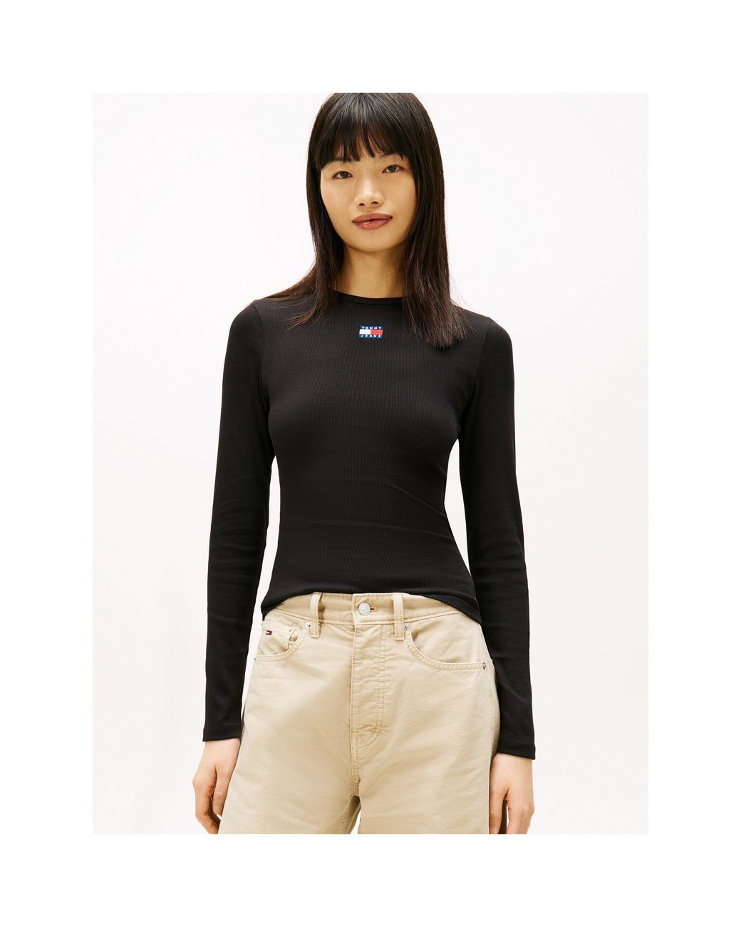 Tommy Hilfiger Black Badge Cotton Long-Sleeve Slim-Fit T-Shirt