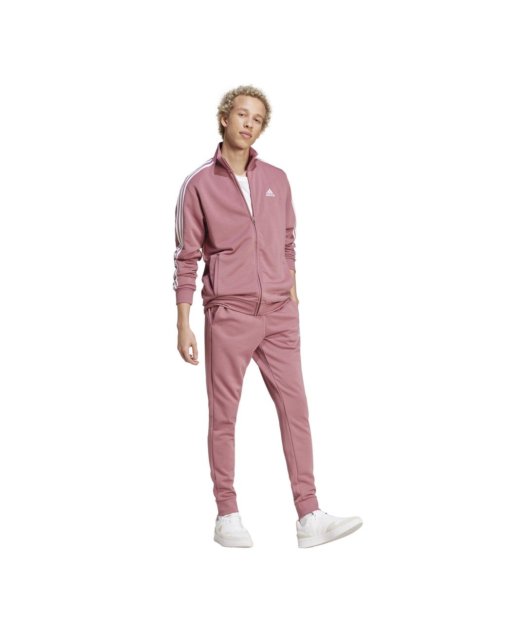Adidas Red Closed Hem Woven Tracksuit Joggers for men