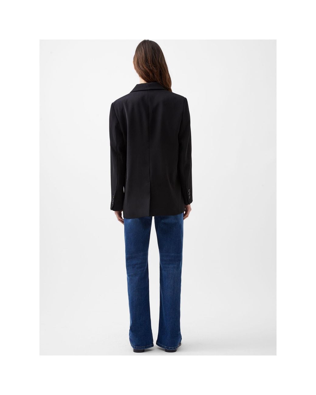 French Connection Blue Harrie Double Breasted Blazer