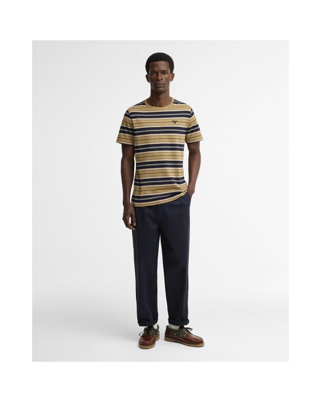 Barbour Multicolor Tartham Modern Heritage Cotton Short-Sleeve T-Shirt for men