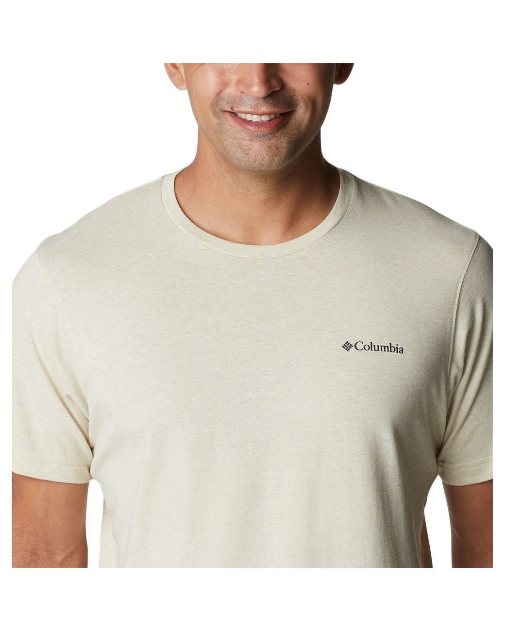 Columbia White Short Sleeve Performance T-Shirt for men