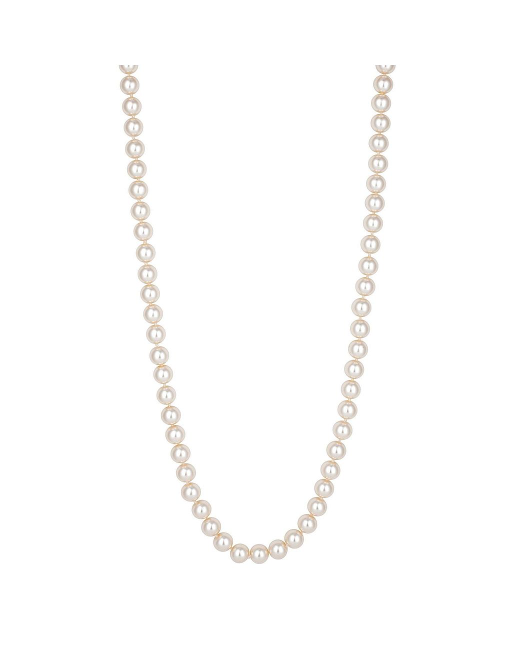 Jon Richard Metallic Knotted Pearl Necklace