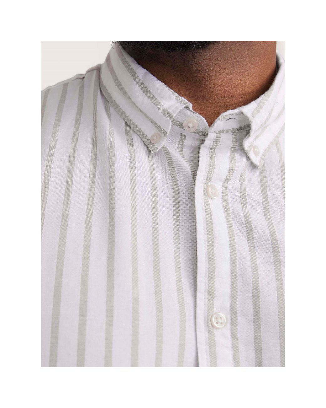Jack & Jones White Long Sleeve Oxford Shirt for men