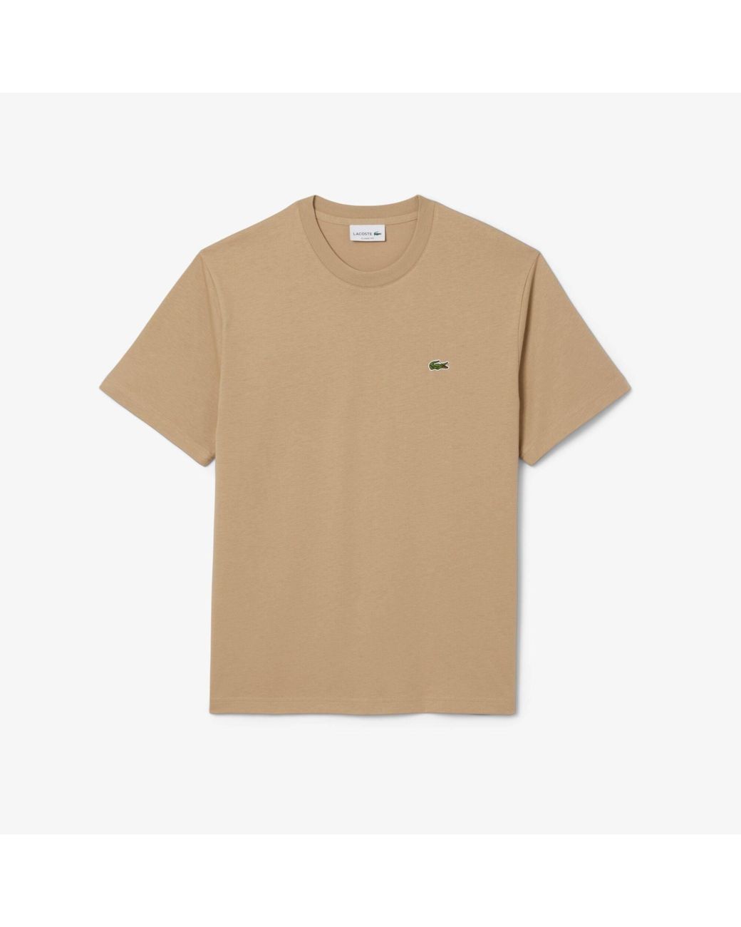Lacoste Natural Regular Fit Small Logo T-Shirt for men