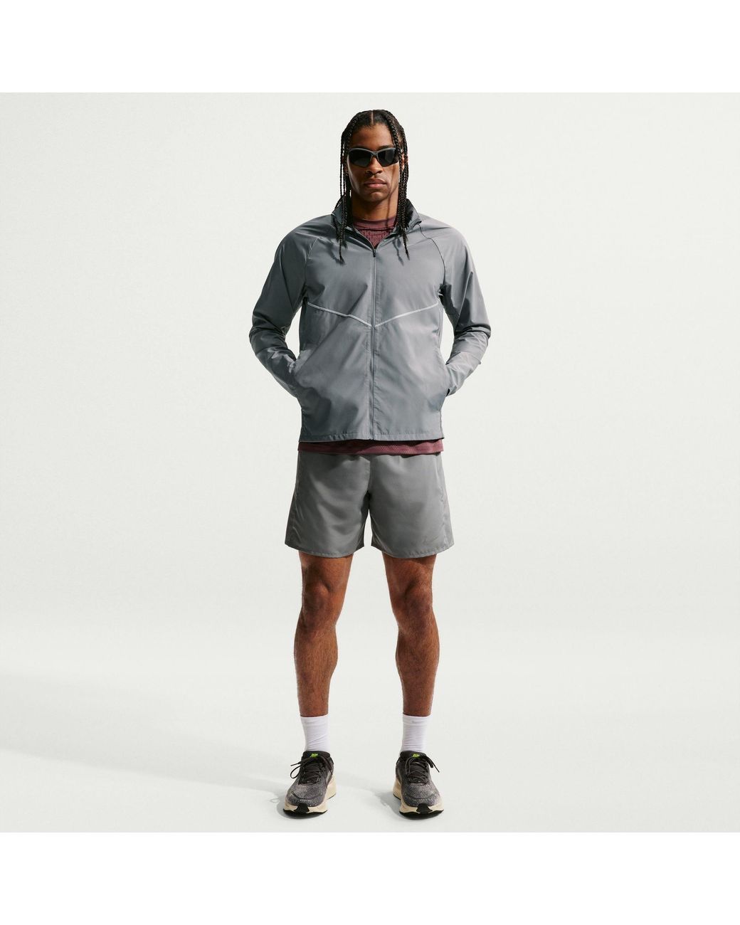 Nike Blue Miler Repel Running Jacket for men