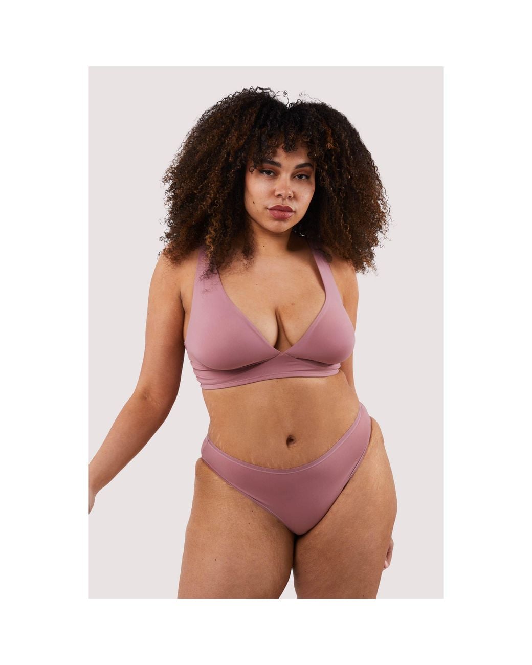 Playful Promises Pink Second Skin Rose Recycled Triangle Bra