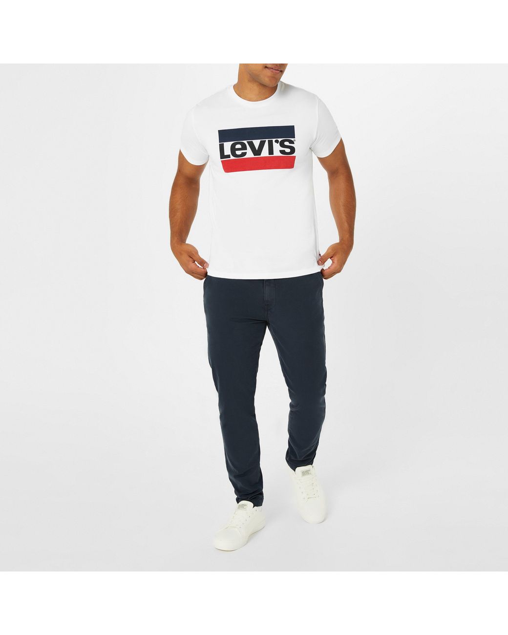 Levi's Blue Chino Regular Tapered Trousers for men