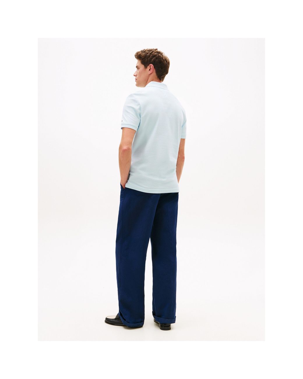 Tommy Hilfiger Blue Short Sleeve Polo Shirt for men