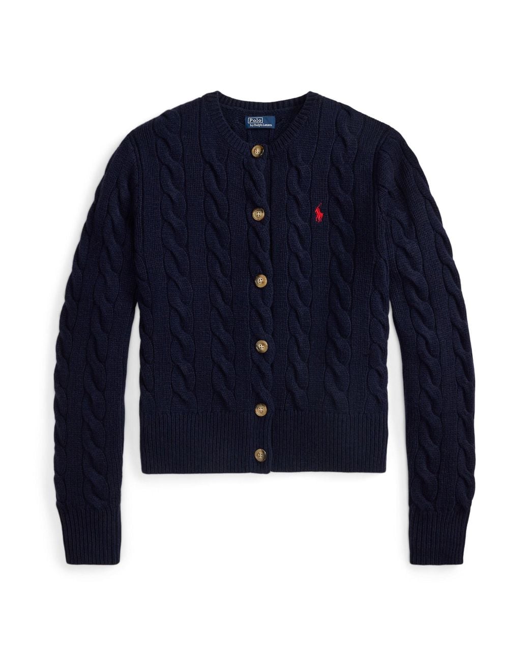 Polo Ralph Lauren Blue Cable Knit Cardigan