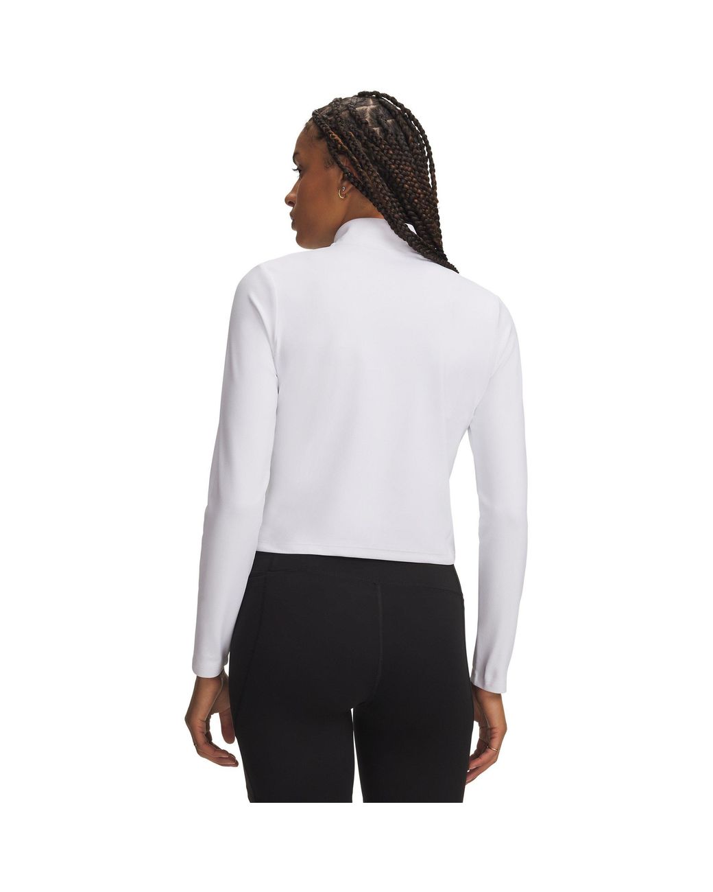 Under Armour White Motion 1/2 Zip Performance Tracksuit Top