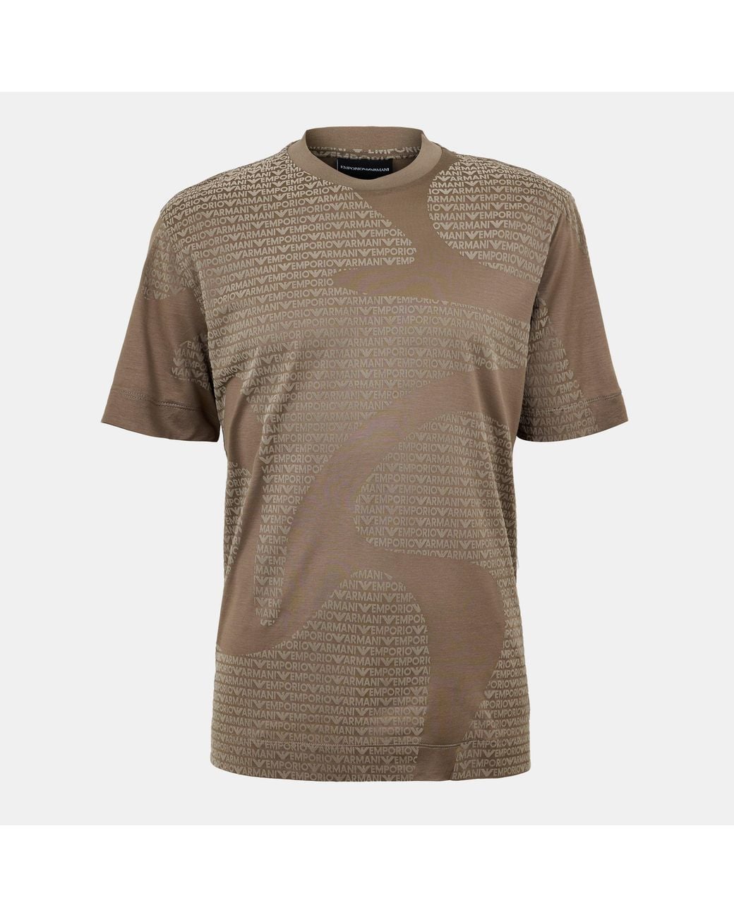 Emporio Armani Brown Regular Fit T-Shirt for men