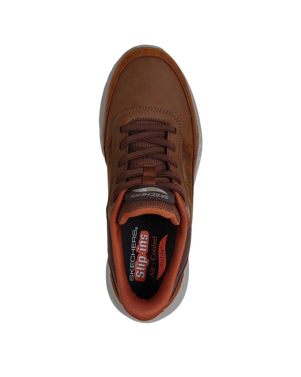 Skechers Brown Orvan Slip-Ins Arch Fit Low-Top Trainers for men