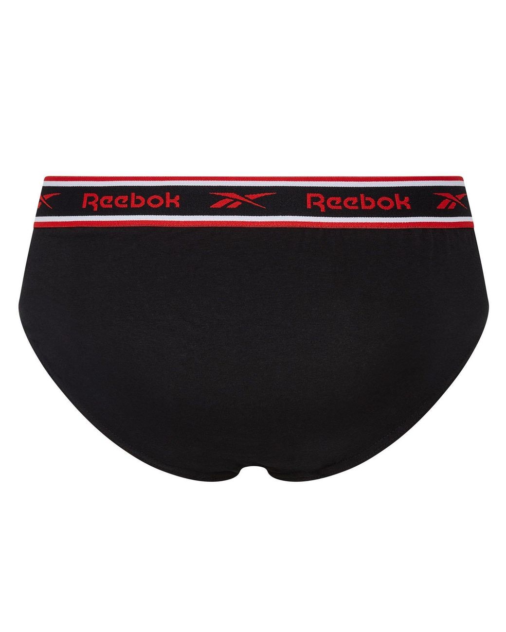 Reebok Black 3 Pack Cotton Briefs for men