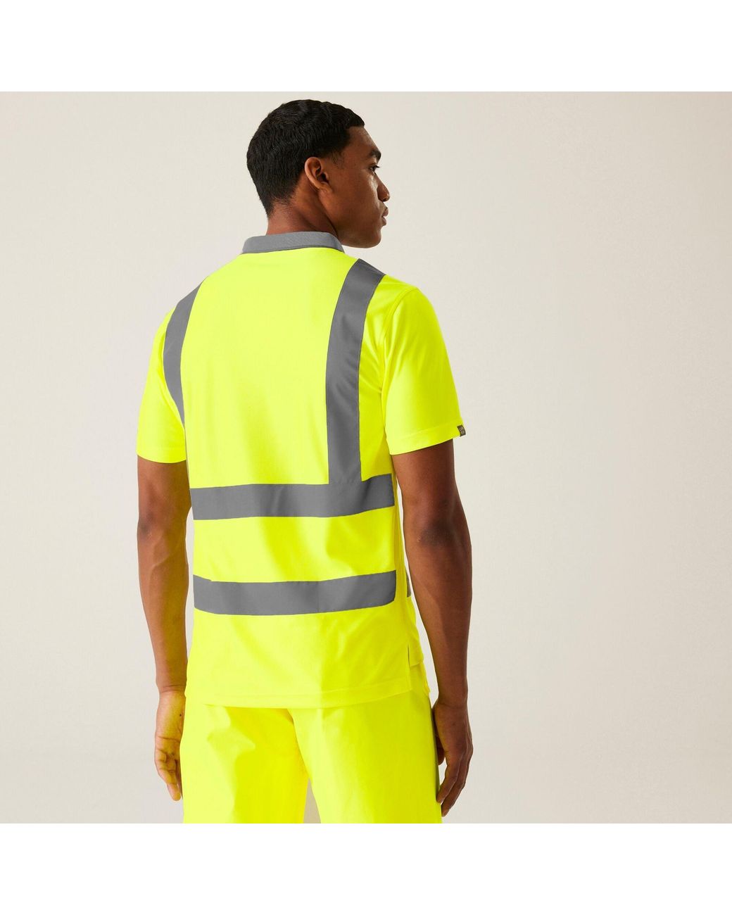 Regatta Yellow Hi-Vis Pro Contract Polo for men