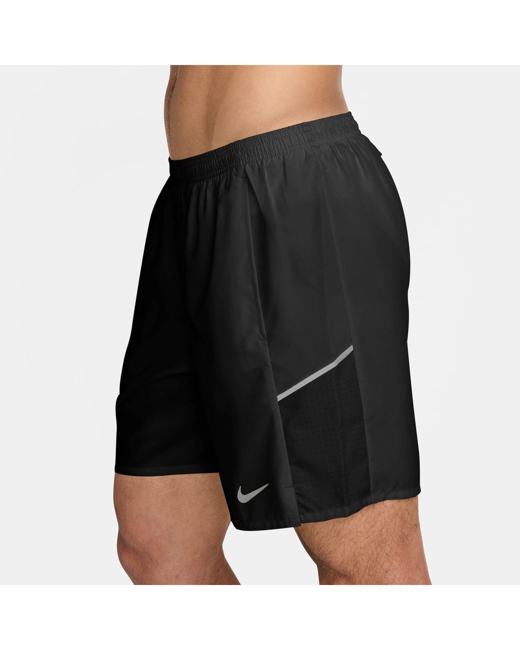 Nike Black Miler 7 Performance Running Shorts for men