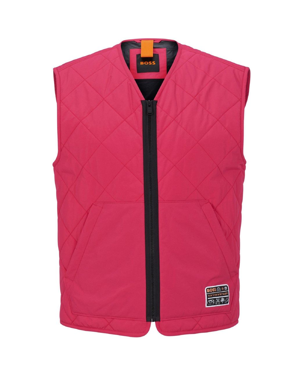Boss Pink Okella Sleeveless Gilet for men