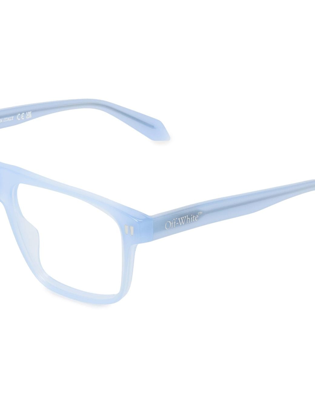 Off-White c/o Virgil Abloh Blue 8H Round Sunglasses