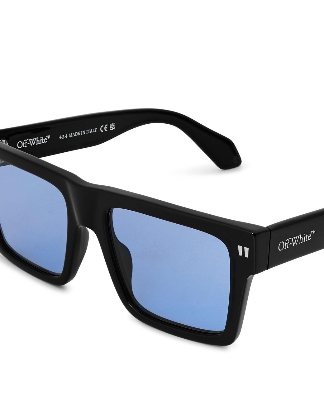 Off-White c/o Virgil Abloh Blue Uv Protection Round Sunglasses